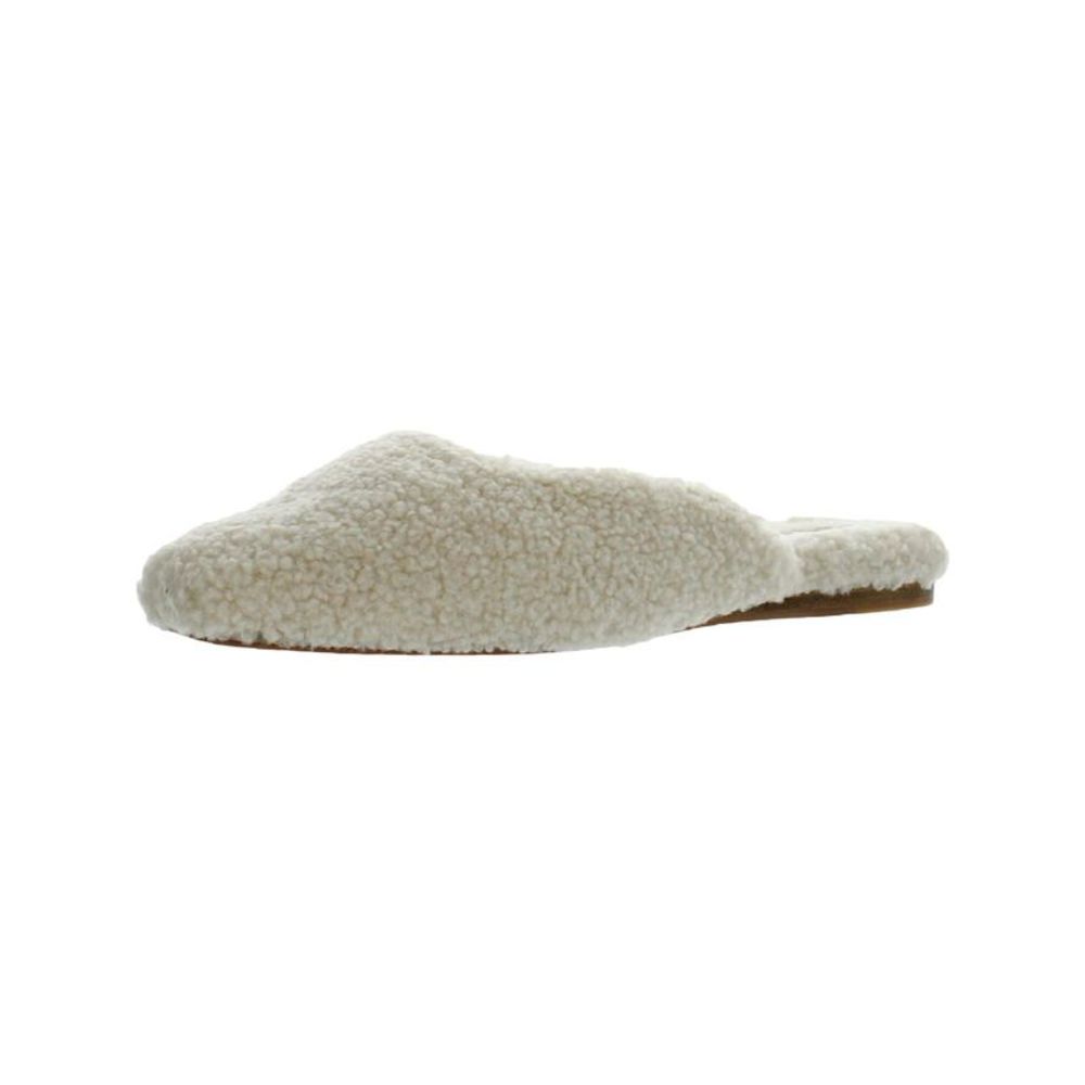 DOLCE VITA Womens Ivory Comfort Saydee Square Toe Platform Slip On Slippers 7